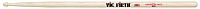 VIC FIRTH AJ5  барабанные палочки с удлиненным плечом, деревянный наконечник, материал - гикори, длина 16", диаметр 0,490", серия American Jazz