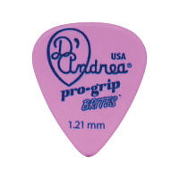 D'Andrea TPGB351 1.2XH  Медиатор гитарный, материал делрин, толщина 1.2 мм, очень жёсткий, серия Pro Grip Brites, форма стандартная, упаковка 12 шт.