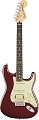 FENDER AMERICAN PERFORMER STRATOCASTER® HSS, RW, AUBERGINE электрогитара, цвет темно-красный, в комплекте чехол