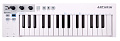 Arturia KeyStep  32-клавишная динамическая MIDI мини-клавиатура с velocity&aftertouch, арпеджиатор, 8 голосный шаговый секвенсор, управление скоростью и Tap Tempo