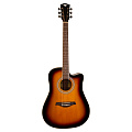 ROCKDALE Aurora D3 C SB Gloss акустическая гитара, дредноут с вырезом, цвет санберст 