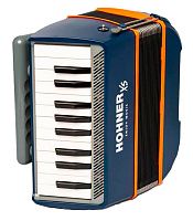 HOHNER XS (A2901)  детский аккордеон, цвет синий и оранжевый