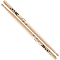 ZILDJIAN Z2B 2B барабанные палочки с деревянным наконечником, материал орех