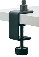 K&M 23700-300-55 настольный держатель-струбцина для микрофона с резьбой 3/8', сталь, черный