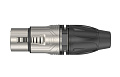 ROXTONE RX3F-NS Разъем XLR кабельный, "мама", 3-контактный, цвет серебро