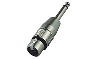 NordFolk NCA5114 переходник XLR female 6.3 мм mono Jack (TS), металл
