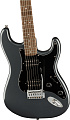 FENDER SQUIER Affinity Stratocaster HH LRL CFM электрогитара, цвет серый металлик