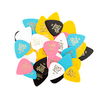 ERNIE BALL 9128 Комплект медиаторов. Толстые, 0.94 мм, разные цвета, логотип Ernie Ball, 144 шт.