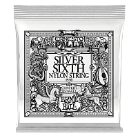 Ernie Ball 1536 6-я струна для классической гитары, серебряная оплётка, калибр .042