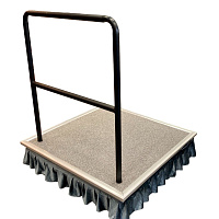 Wisemann Conductor Podium WCP-1  дирижерский подиум 100х100 см, с поручнем 122 см и занавесками