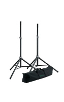K&M 21449-000-55 комплект из двух стоек для акустических систем, с чехлом, высота 127-193 см, нагрузка до 50 кг