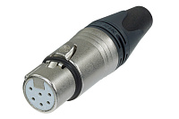 Neutrik NC6FSXX Разъем XLR кабельный, 6 контактов, гнездо. Расположение контактов как у Switchcraft