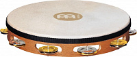 MEINL TAH1M-SNT - тамбурин, мембрана - натуральная, 1 ряд джинглов (4 пары - никелированные и 4 пары - медь), корпус - дерево, цвет - светлый натуральный