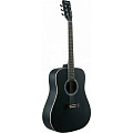 VESTON D-45 SP/BKS акустическая гитара, дредноут, цвет черный матовый