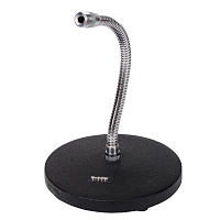 ROCKDALE TM31 настольная микрофонная стойка на круглом основании (диаметр 15,5 см) с держателем gooseneck (длина 254 мм)