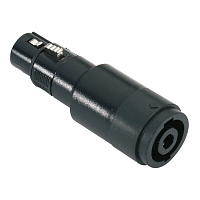 Adam Hall 7863  переходник 4-пин SpeakON(F) - XLR(F)