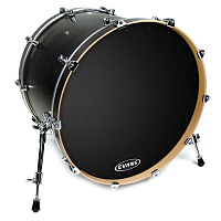 EVANS BD22RA 22" Genera EQ1 Resonant передний пластик для бас барабана однослойный черный с демпфирующим кольцом