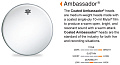 REMO BR-1118-00- 18' AMBASSADOR COATED матовый одиночный пластик для бас-бочки