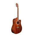 ROCKDALE Aurora D6 C ALL-MAH Gloss акустическая гитара, дредноут с вырезом, корпус из махагони, цвет натуральный, глянцевое покрытие