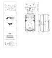 FBT JMAXX 110A активная двухполосная акустическая система, НЧ 700 Вт + ВЧ 200 Вт