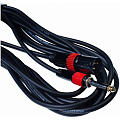 STANDS & CABLES MC-085XJ-5 кабель микрофонный, XLR "папа" - Jack 6.3 мм моно, черный, длина 5 метров