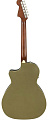 FENDER Newporter Player Olive Satin электроакустическая гитара, цвет зеленый
