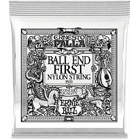 Ernie Ball 1521 1-ая струна для классической гитары, черный нейлон, шарик, калибр .028