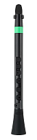 NUVO Dood (Black/Green) блок-флейта DooD, строй С (до), АБС-пластик, цвет чёрный/зеленый, в комплекте кейс, таблица аппликатур, крышка мундштука и два язычка NUVO
