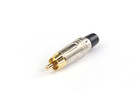 AuraSonics RC кабельный разъем RCA, позолоченные контакты, цвет никель