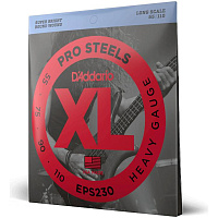 D'ADDARIO EPS230 PROSTEELS BASS HEAVY 55-110 струны для бас-гитары, мензура 34-36,25", сталь, 55-110