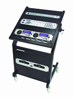 Omnitronic Rack stand 12U/10U adjustable on wheels рэковая стойка, 10U для приборов, установленных горизонтально,12U  для приборов, установленных вертикально