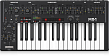 Behringer MS-1-BK аналоговый синтезатор, 32 полноразмерных полувзвешенных клавиши, аналоговые VCO, VCF и VCA, фильтр нижних частот, цвет черный