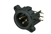 Neutrik NC3MAHR панельный разъем XLR female, горизонт. установка на ПП