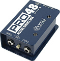 Radial PRO48 Активный дибокс, вход 1 x 1/4"TRS, thru 1 x 1/4 TRS, выход 1 x XLR и 1 x XLR (low-Z)