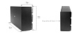 K-ARRAY KU212  Ультракомпактный сабвуфер 2x12", 4/16 Ом, черный цвет 