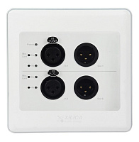 XILICA R22-WP-X White Панель аудио измерений с двойными 2in/ 2out разъемами Dante цвет белый