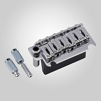 Gotoh 510T-FE1-C тремоло strat style на 2 винтах, стальные седла, рычаг snap-in, хром
