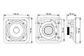 VOLTA SCS-20Т Потолочный громкоговоритель 2-полосный, 20 Вт/100 В, отводы трансформатора 20-10-5 Вт, 90-20000 Гц, цвет белый. Размеры 190x190x80 мм