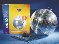 Eurolite Mirror ball 40cm, with motor MD-1515 зеркальный шар диаметром 40 см, с двигателем MD 1515 и цепью.