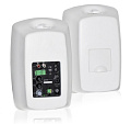 AMC POWER BOX 51 (RAL 9016) Комплект из двух акустических систем с кронштейнами, размеры 252х163х163 мм, цвет белый, вес 4 кг (активная) и 2.2 кг (пассивная)