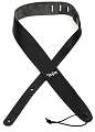 TAYLOR TL251-06 LEATHER STRAP, SUEDE BACK, 2.5" ремень для гитары, цвет чёрный