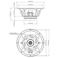 Eighteen Sound 10NMB420/16  10'' динамик, 16 Ом, 350 Вт AES, 99 дБ, 65-5000 Гц