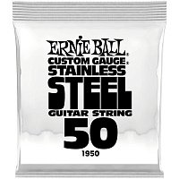 ERNIE BALL 1950 одиночная струна для электрогитары. Нержавеющая сталь, калибр .050