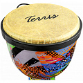 TERRIS DPC-08 URBAN Africa  джембе, пластик, 8" (20 см) х 16" (40 см), разноцветный