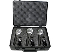 Samson Q6 3 Pack комплект из трех микрофонов Samson Q6 в кейсе для переноски и хранения