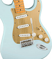 FENDER SQUIER 40th ANN Stratocaster MN Aged Hardware Satin Sonic Blue электрогитара, цвет голубой