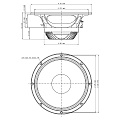 EighteenSound 12ND930/8  12'' динамик НЧ, неодим, 8 Ом, 500 Вт AES, 98 дБ, 46-4500 Гц