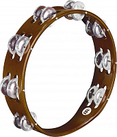MEINL TA2A-AB тамбурин деревянный профессиональный без мембраны, 2 ряда джинглов (алюминий), цвет африканский коричневый