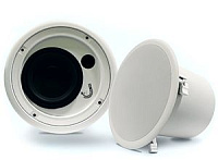 CVGaudio SUB-S8T Потолочный встраиваемый пассивный сабвуфер 8" (203.2mm), 3,8/7,5/15/30/60W - 100V, 100W / max 200W - 8ohm, low-pass фильтр, металлический защитный колпак, круглый, белый