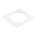 Kondator 935-PF01W Прямоугольная рамка для установки 1 встраиваемой розетки. Размеры (ШxГxВ) 105х105х2 мм. Цвет белый